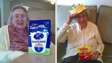 Stafford care home Residents received cards and eggs for Easter
